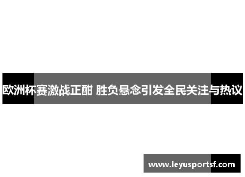 欧洲杯赛激战正酣 胜负悬念引发全民关注与热议